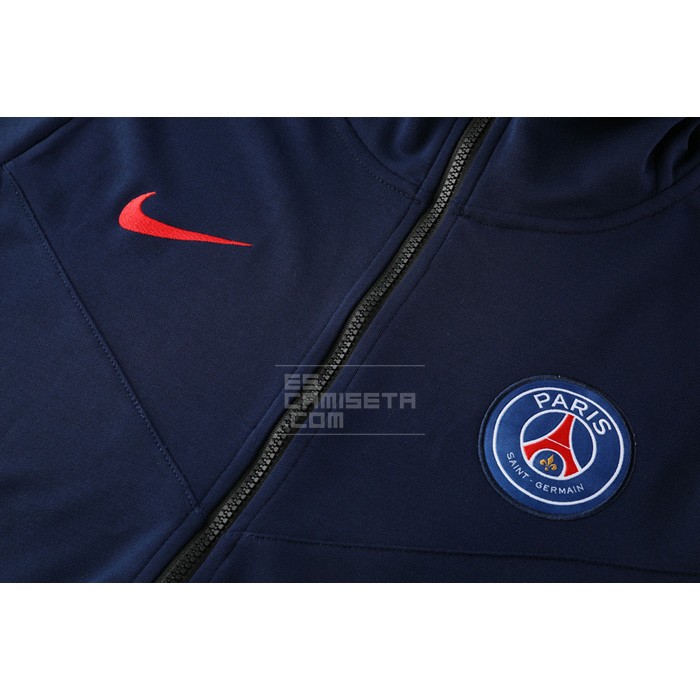 Chaqueta con Capucha del Paris Saint-Germain 2020-21 Azul - Haga un click en la imagen para cerrar